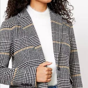 Plaid Modern Blazer from Loft. Size 14.